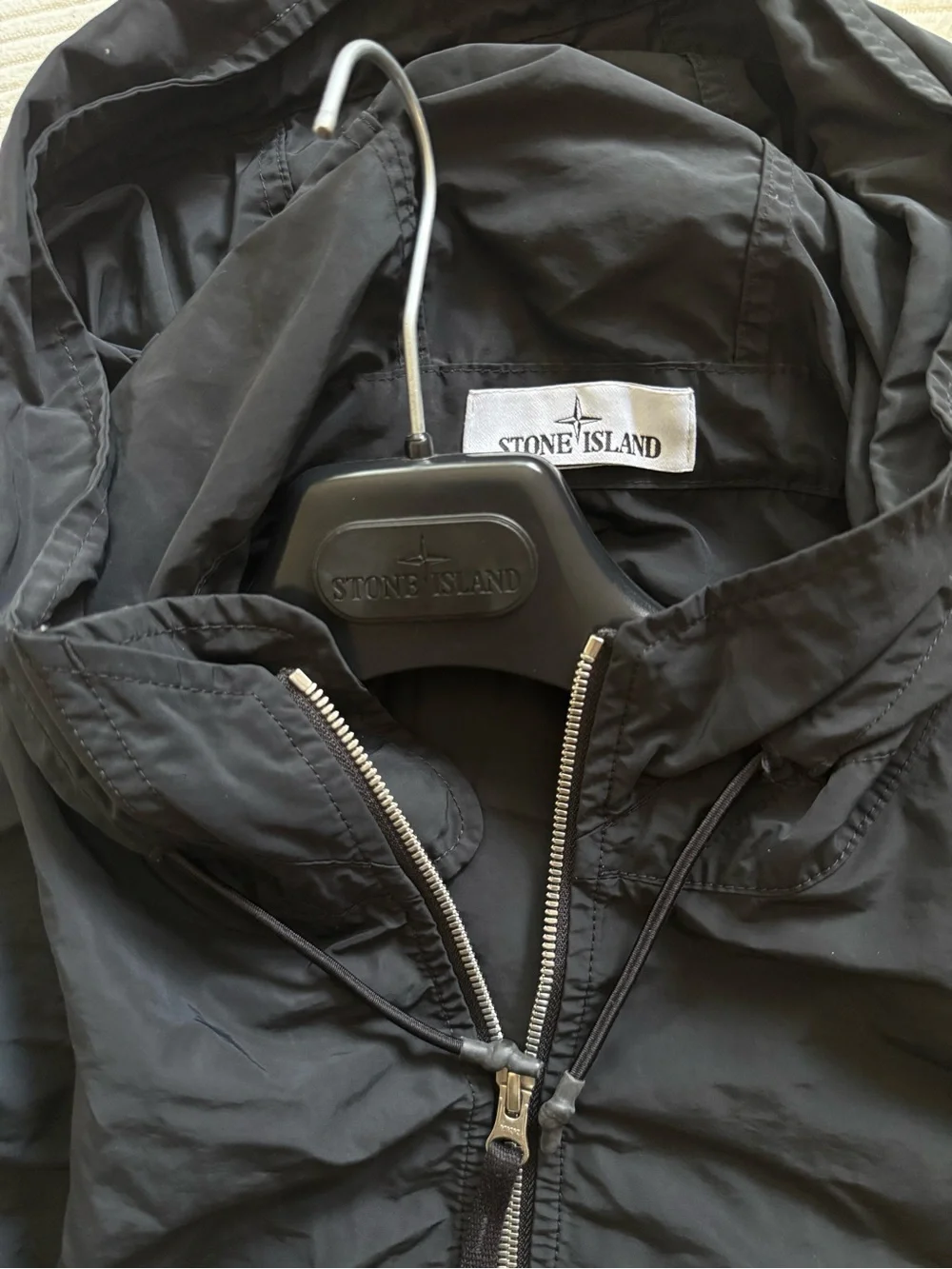 Stone Island Black Hooded Jacket